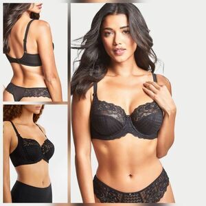 Panache Envy Side Support Lace Balconette Bra Sz. 36H